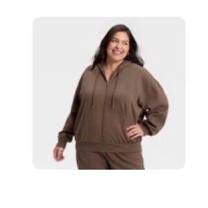 Universal Thread Brown Zip Front sweat suit